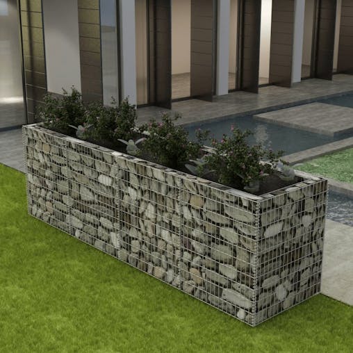 NNEVL Gabion Raised Bed Steel 360x90x100 cm