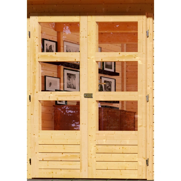 Gartenhaus »Kerko 4«, Holz, BxHxT: 561 x 211 x 217 cm (Außenmaße inkl. Dachüberstand)