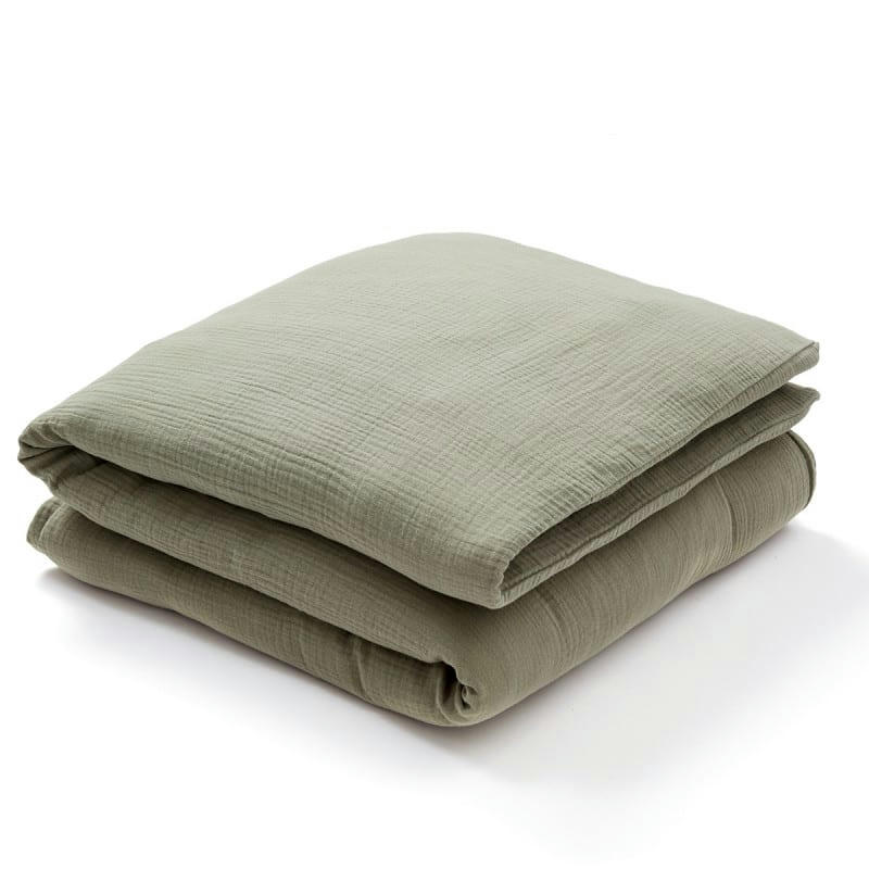 - Housse de couette bébé vert sauge