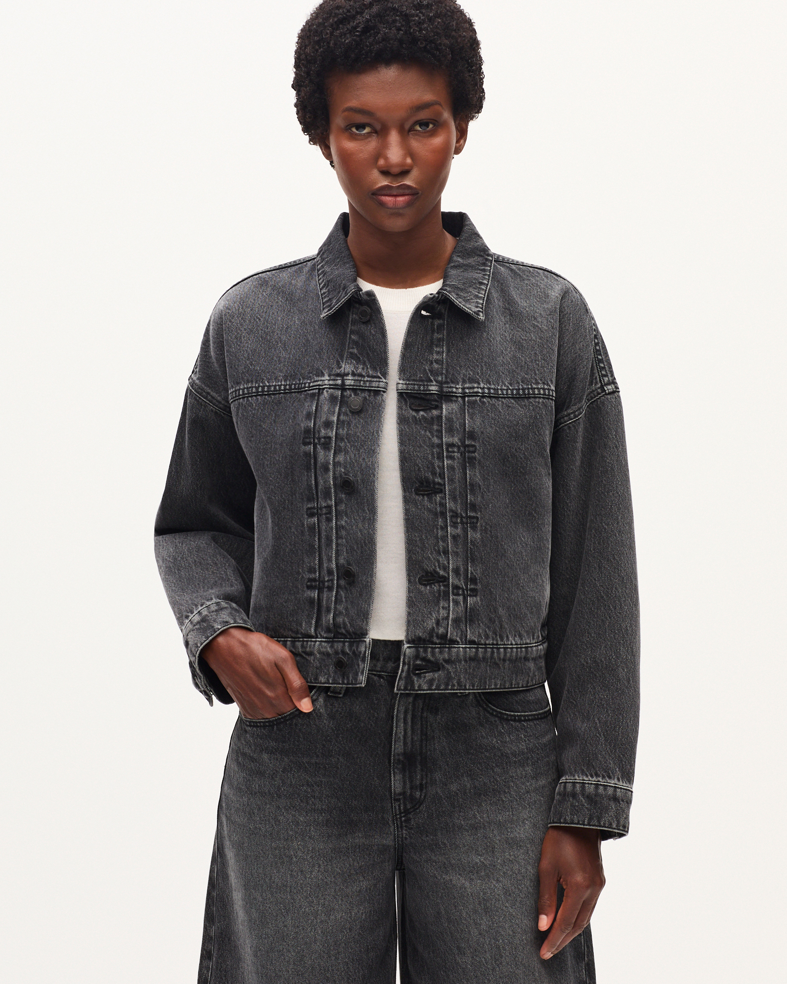 Veste courte en coton