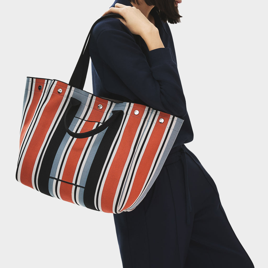 Hadleigh Place - Cabana Stripe - Large Open Top Tote