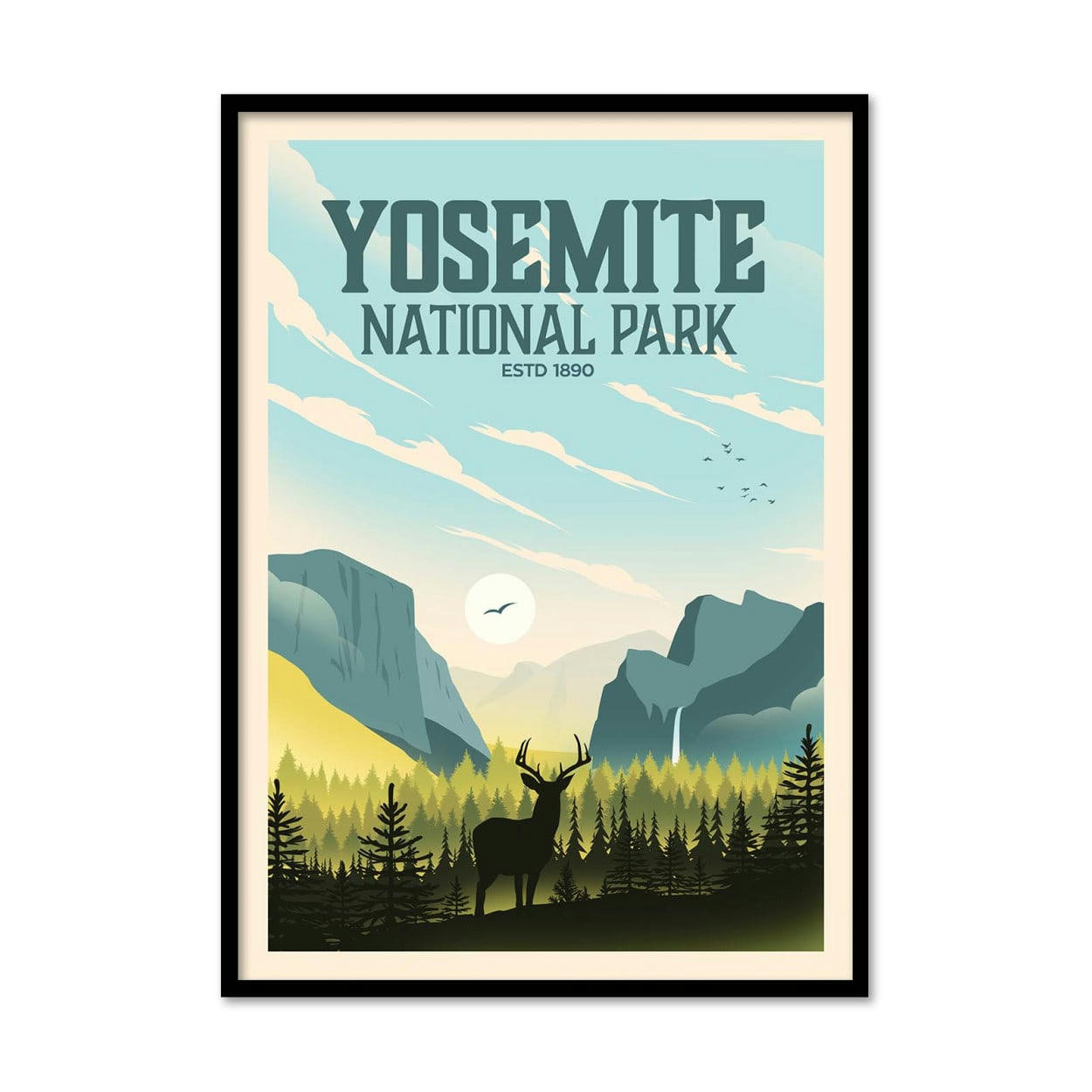 STUDIO INCEPTION - YOSEMITE NATIONAL PARK - STUDIO INCEPTION - Affiche d'art 30 x 40 cm