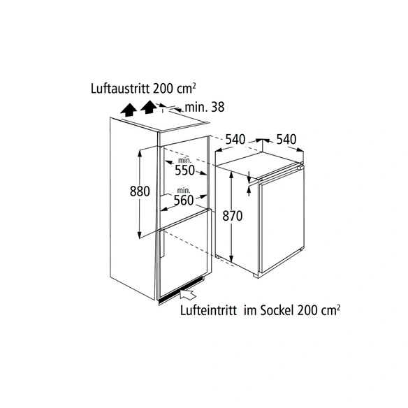 Küchenzeile, mit E-Geräten, Gesamtbreite: 220 cm, Arbeitsplatte mit High Pressure Laminate (HPL)