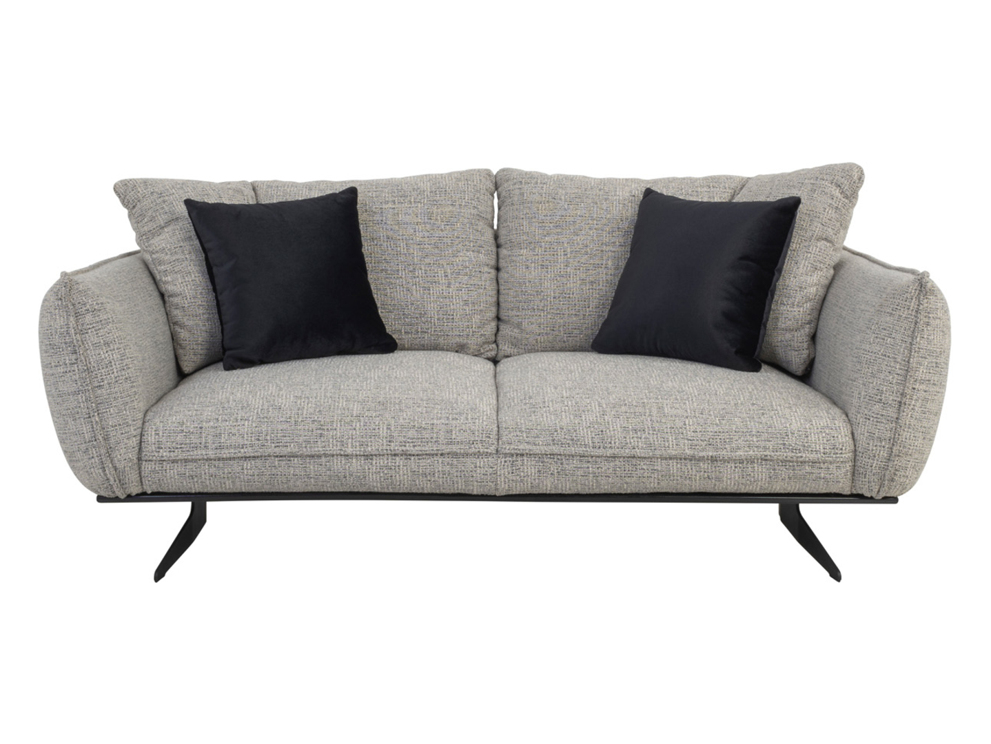Sofa trzyosobowa Nanos 3 nierozkładana szara