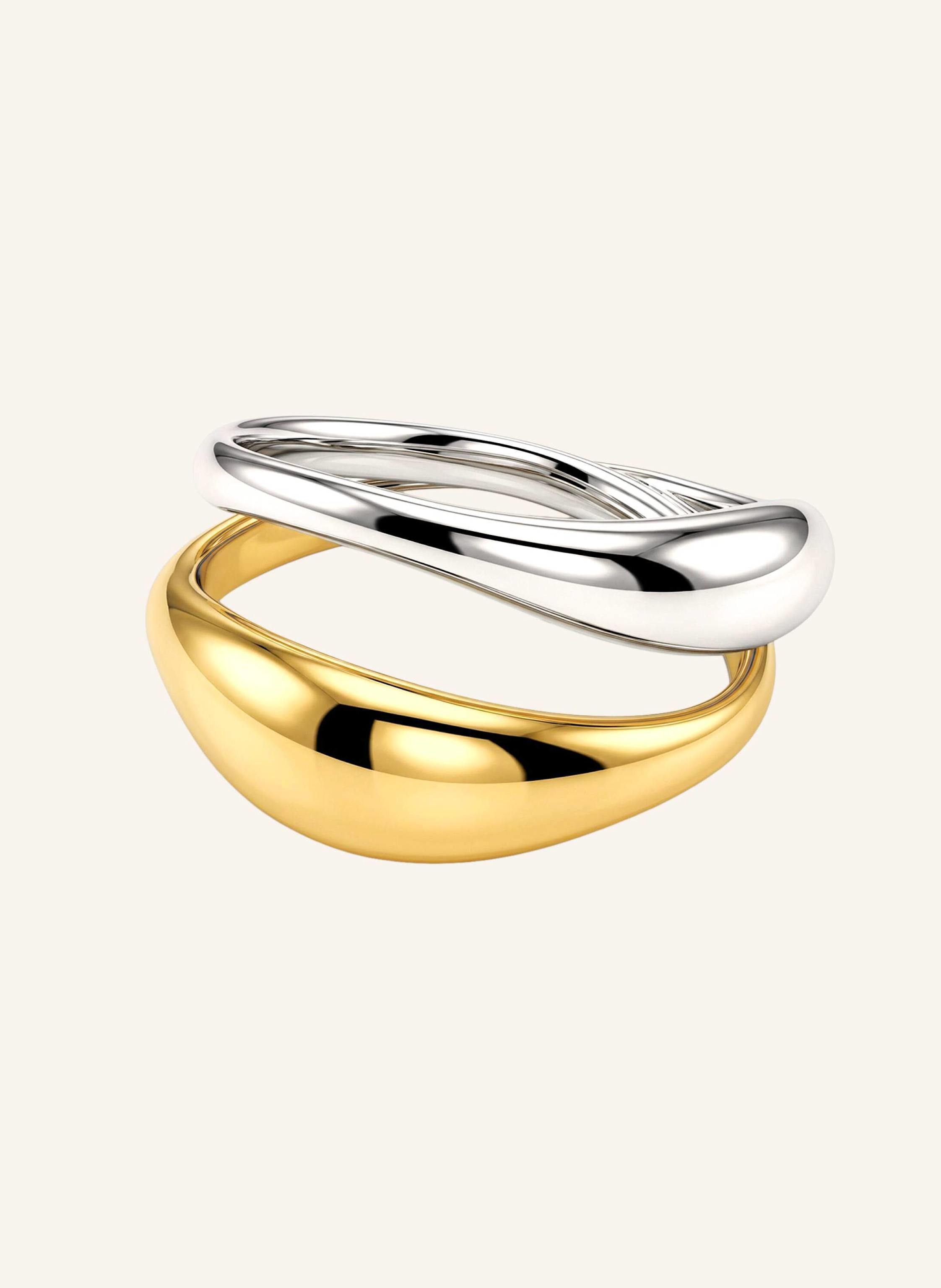Pompidou Ringe CHUBBY TWO TONE IN ONE by GLAMBOU