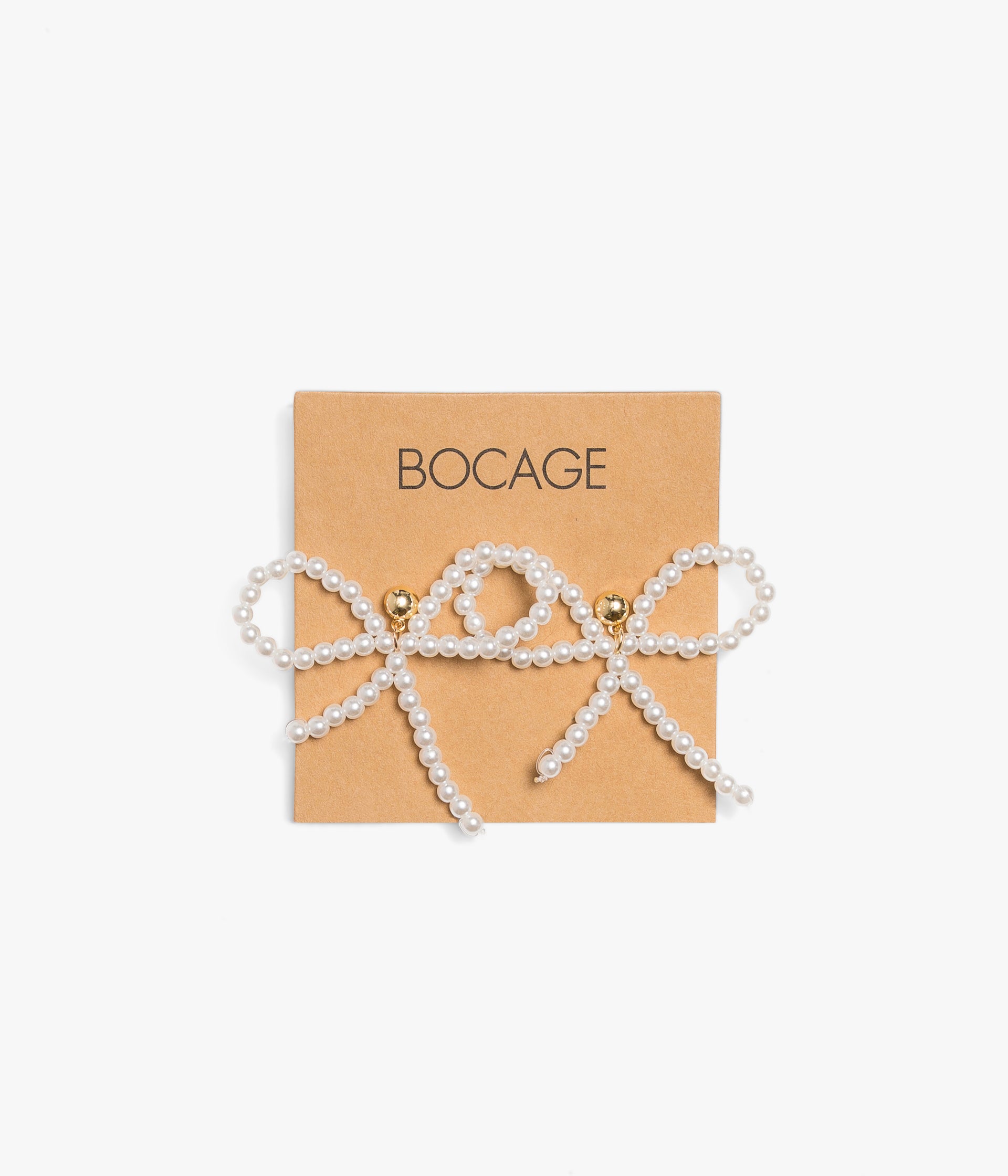 Boucles d'oreilles Francine écru