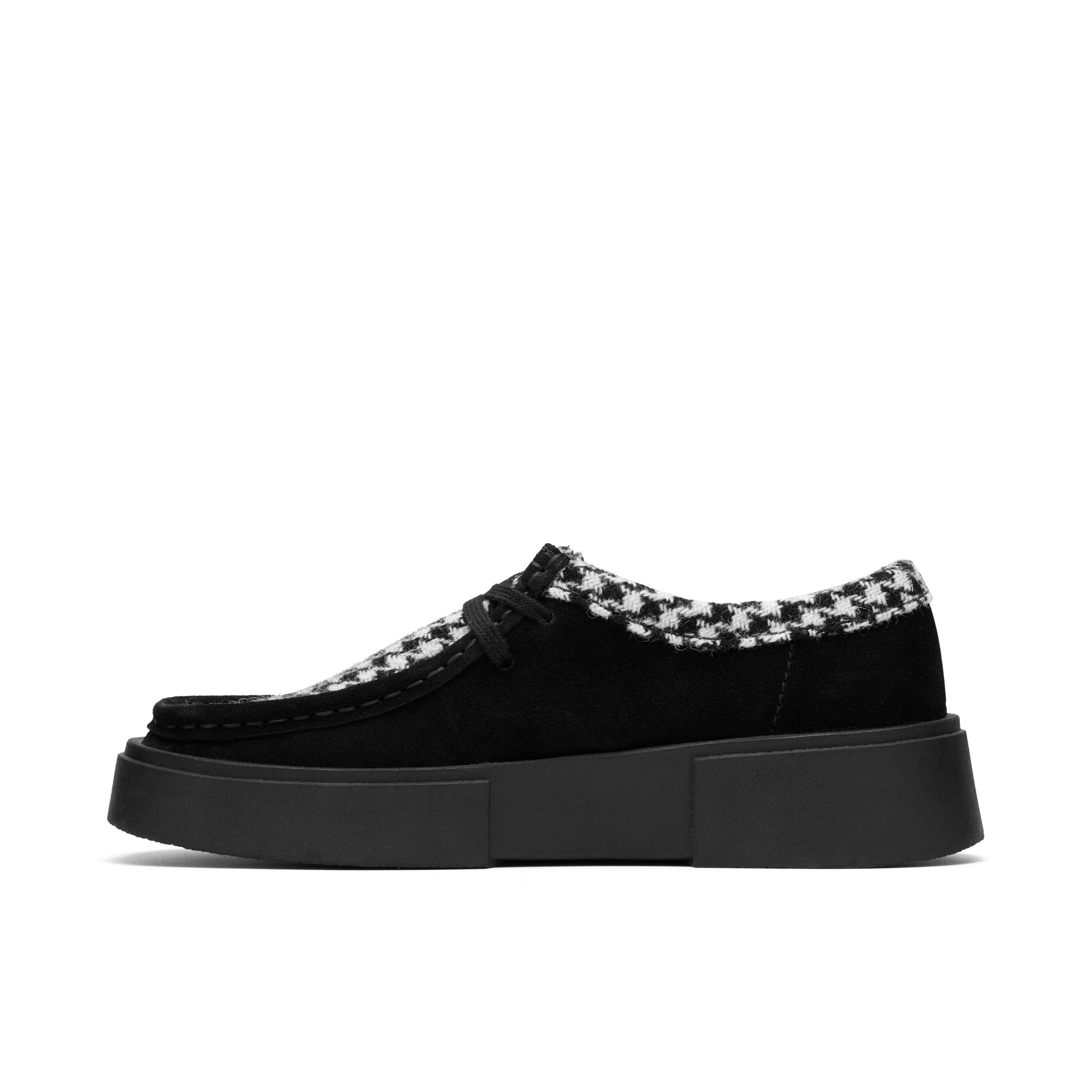 Clarks Torview W Black Tweed Combination Lace Up