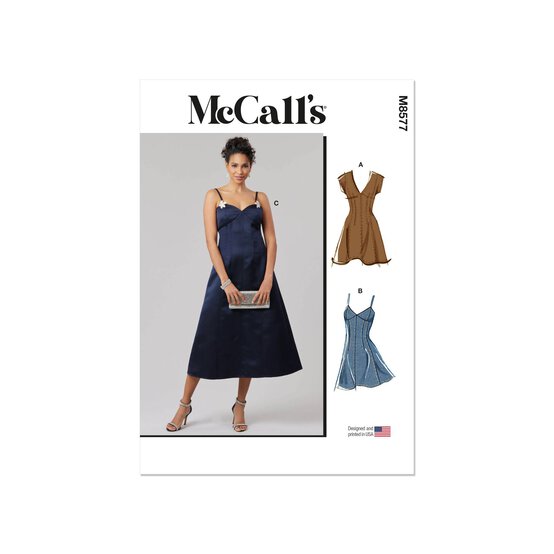 McCall’s Women’s Dress Sewing Pattern M8577 (8-16)