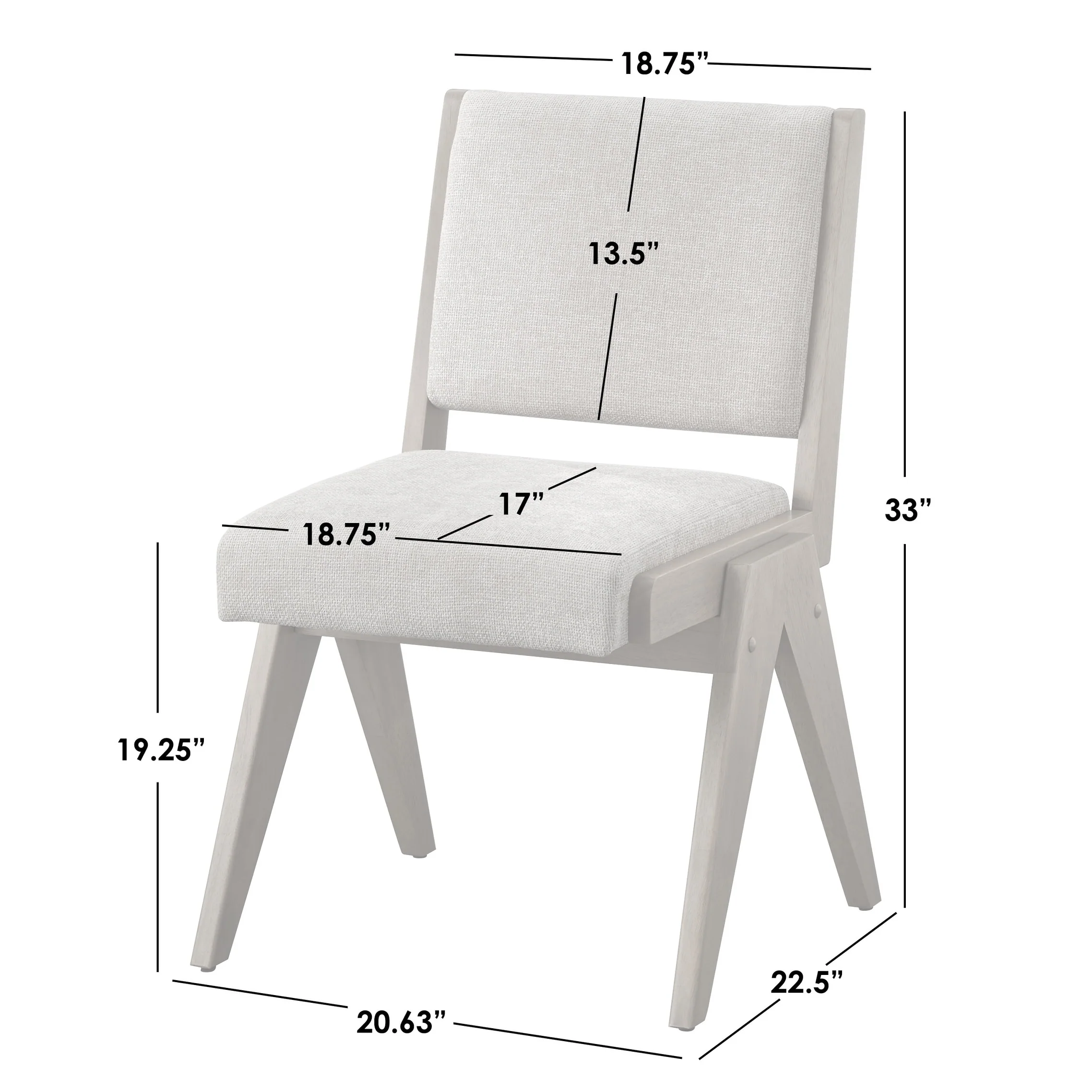 Lifestorey Baywood Solid Wood 5-Piece Dining Set