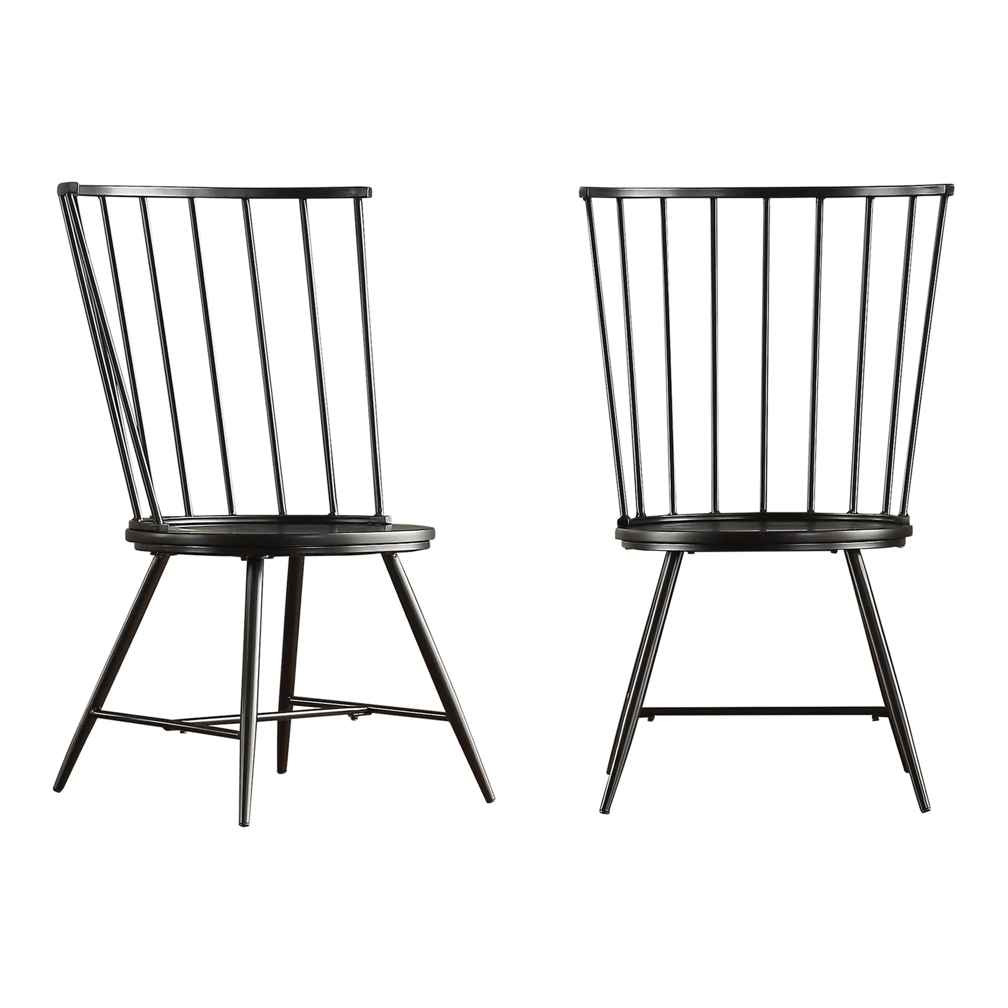 Krumlov High Back Windsor Classic Dining Chairs (Set of 2)