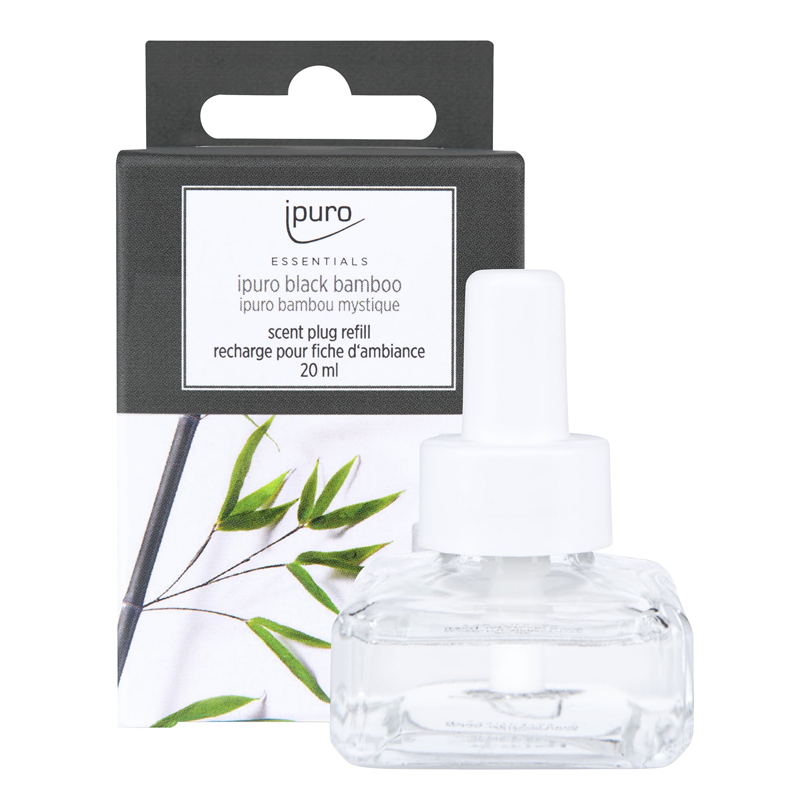 ipuro ESSENTIALS Scent Plug Refill Black Bamboo Schwarz, 20 ml