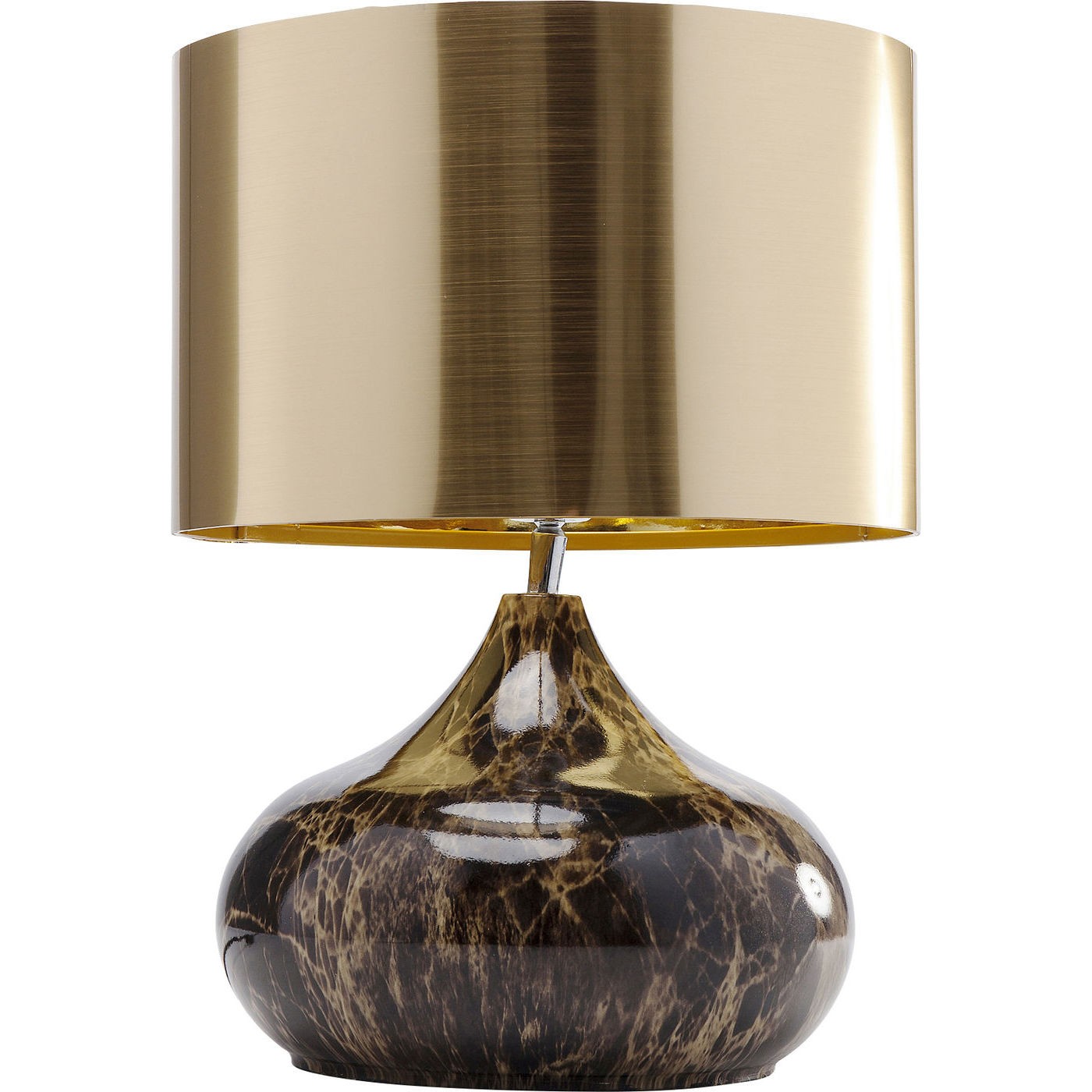 Kare Design Tafellamp Mamo Deluxe - bruin en goud