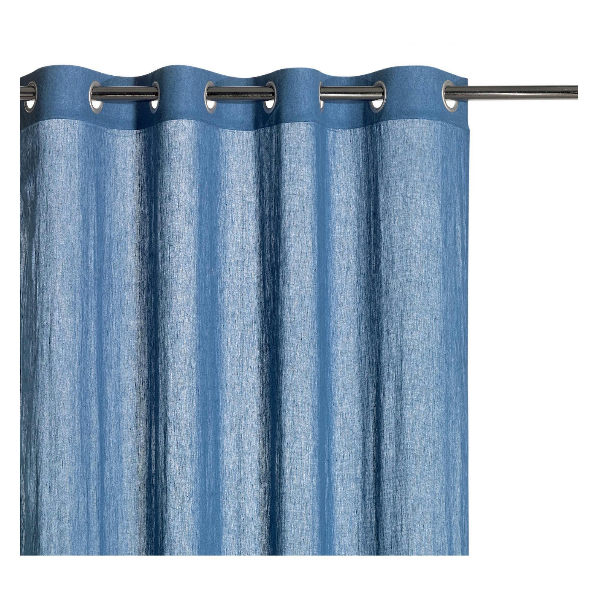 ZEFF - Rideau voile  en lin touareg 140 x 280