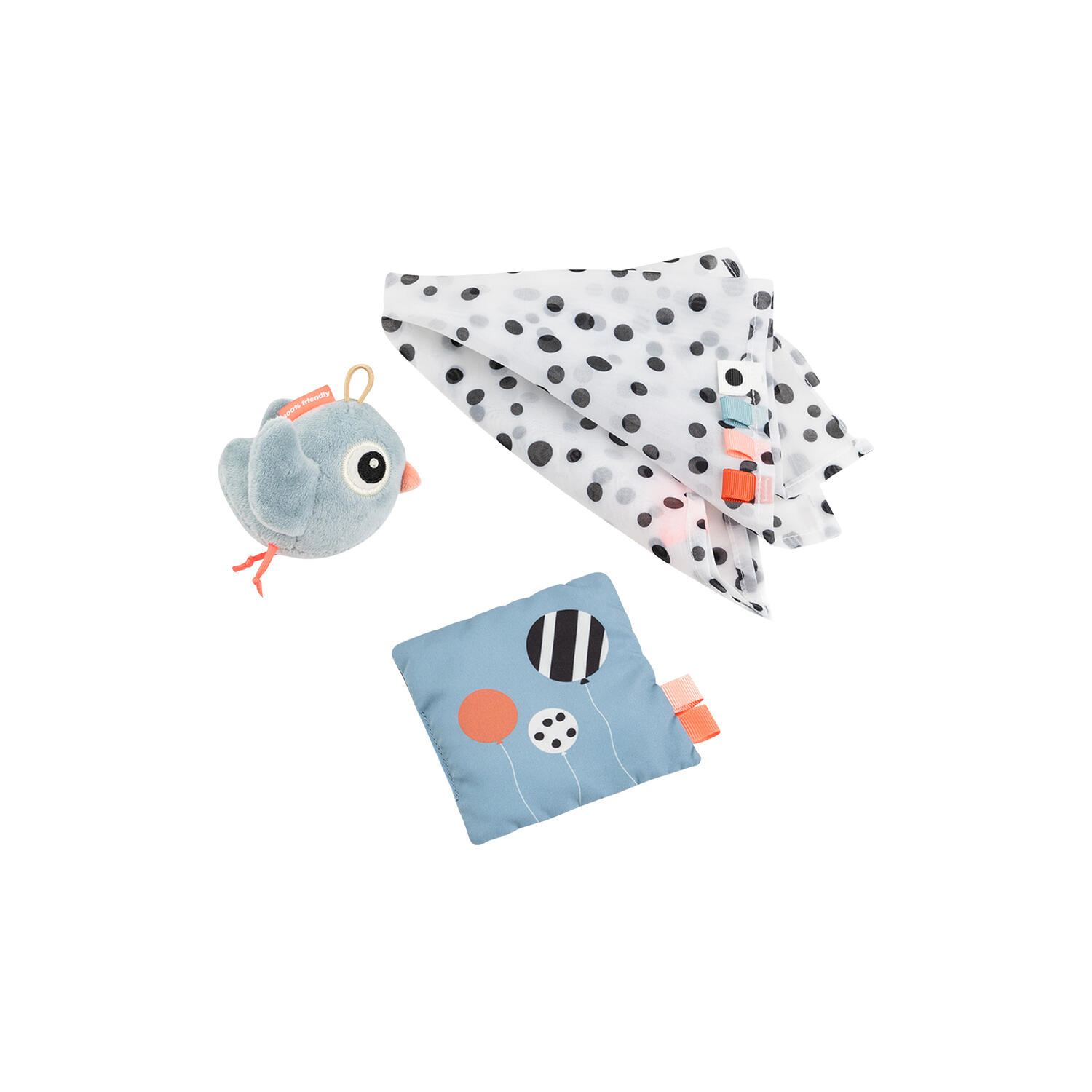 Birdee tiny sanselegetøjss&aelig;t, blue