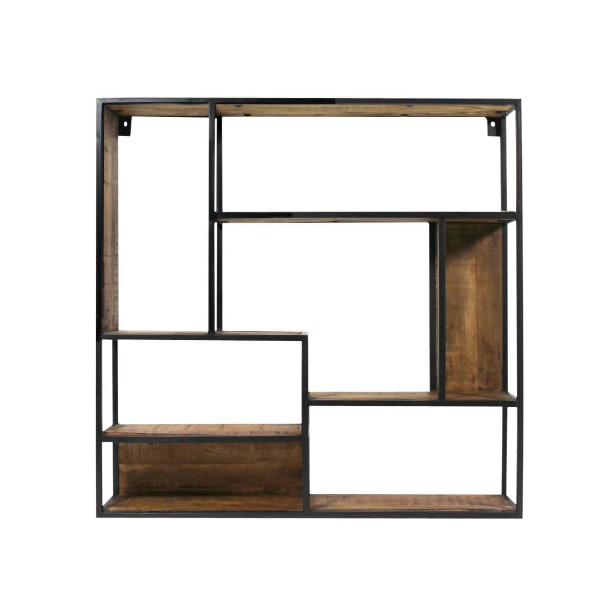 MARCEL - Etagère en métal marron 120 cm