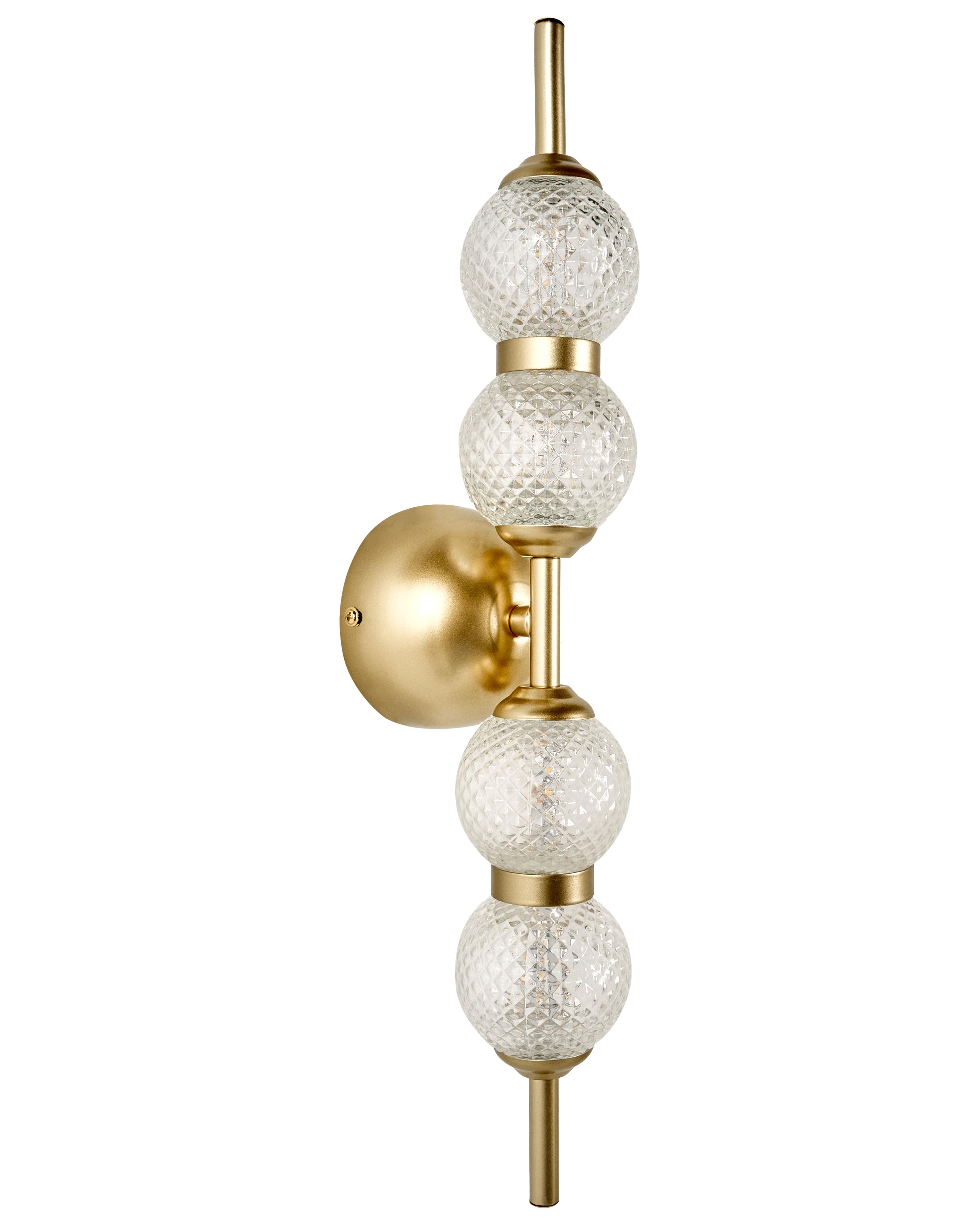 3 Light Pendant Lamp ARAS LED Glass Gold