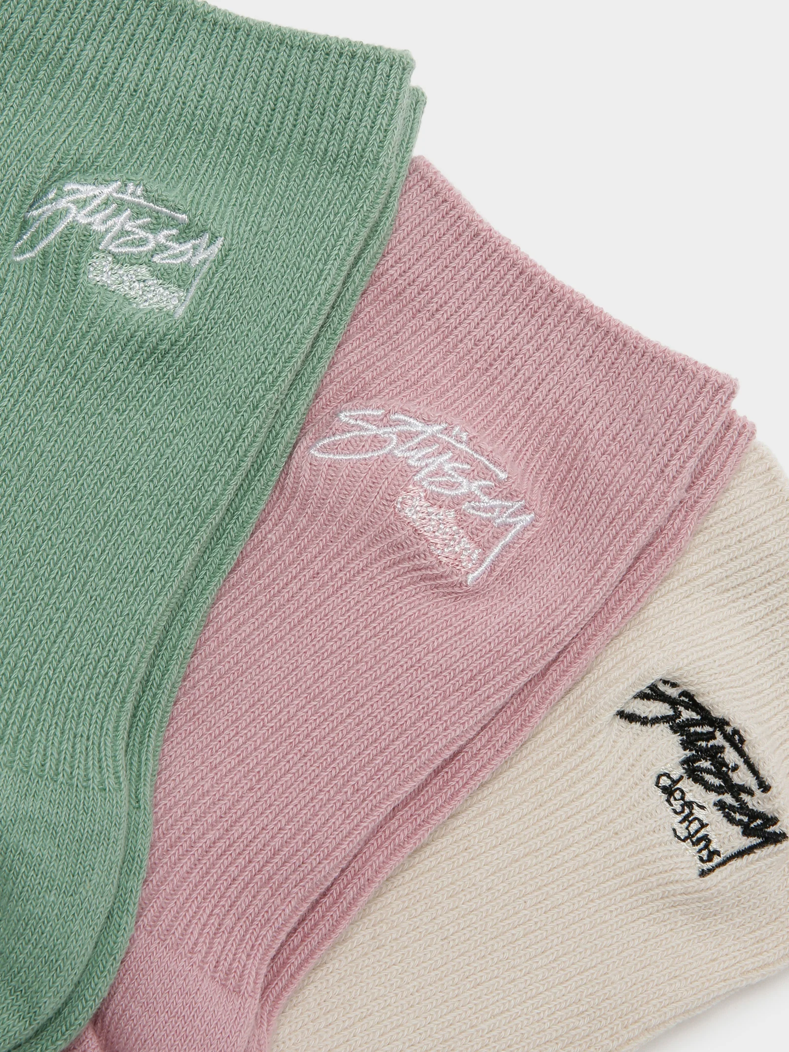 3 Pairs of Womens Design Rib Socks