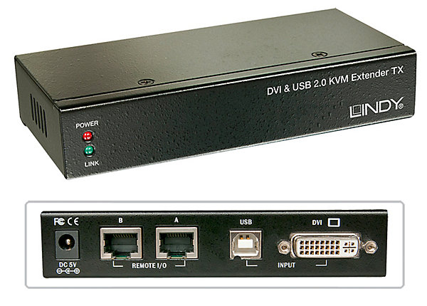 Extendeur KVM DVI-D Single &Audio 50m LINDY