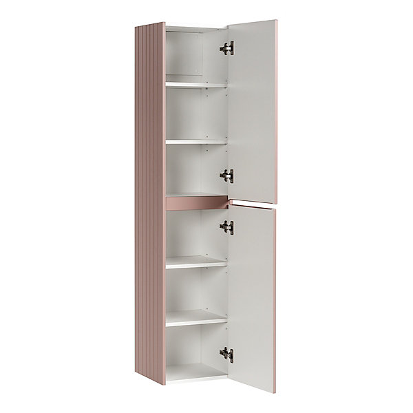 Colonne murale salle de bain 2 portes Zelie Rose