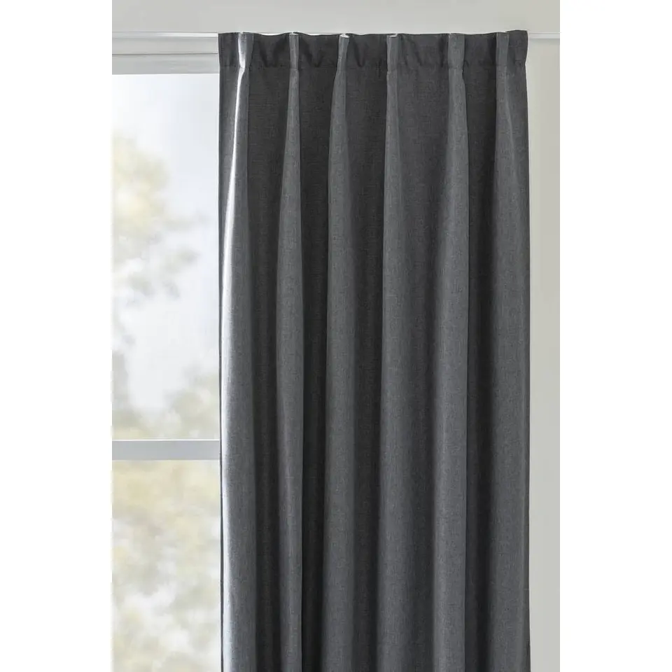 Gordijn Miran - donkergrijs - 140x280 cm (1 stuk)