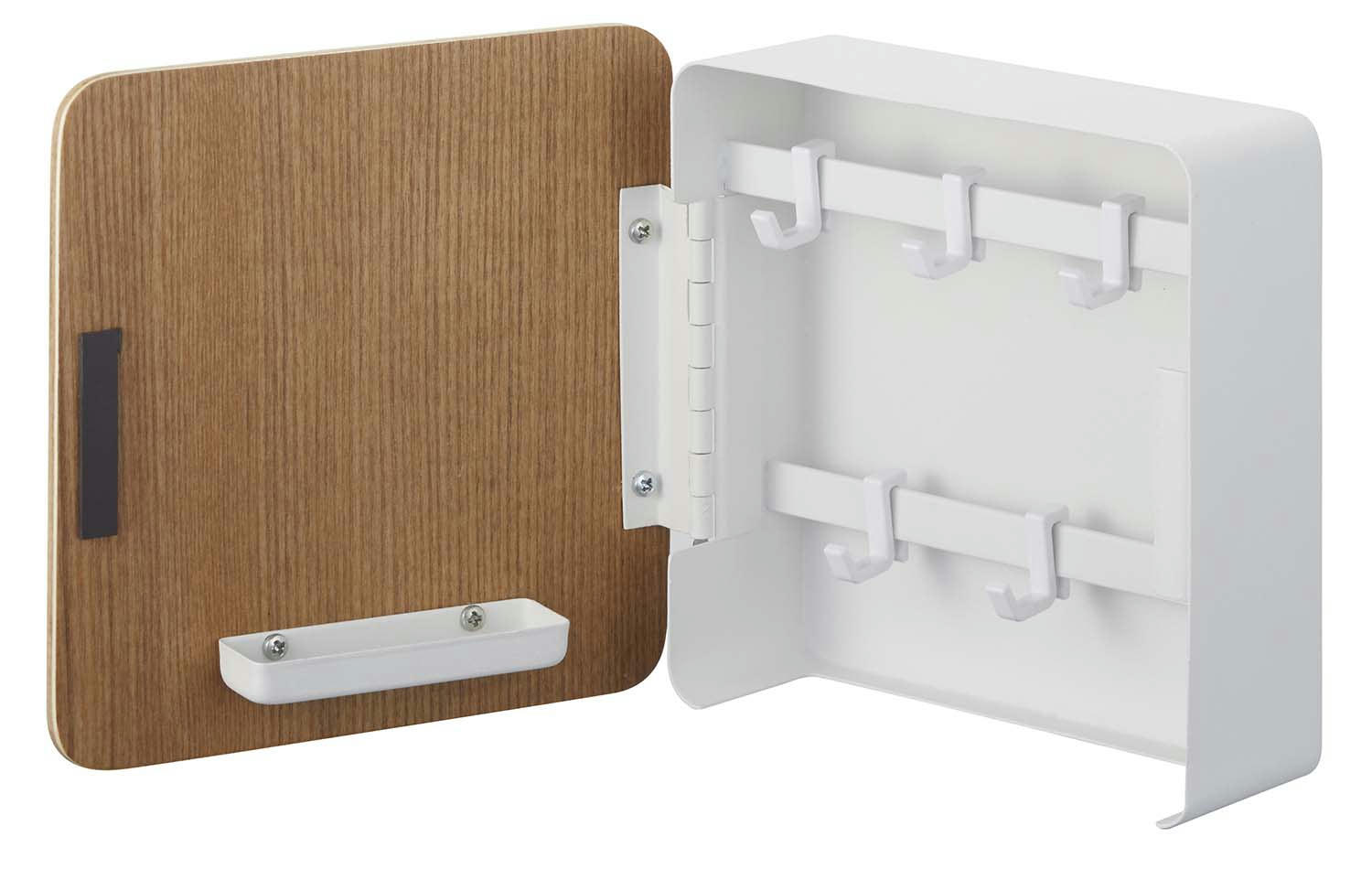 - Boîte à clés magnétique rin key box blanc et marron