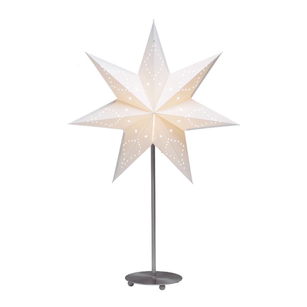 ADVENTSSTJERNE MARKSLÖJD SATURNUS 67CM HVIT