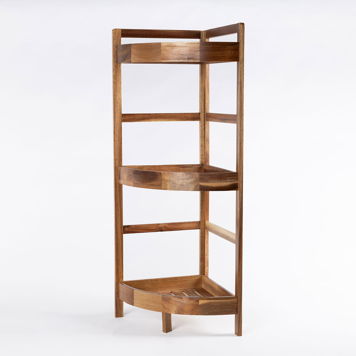 Móvel de canto wc com 3 prateleiras