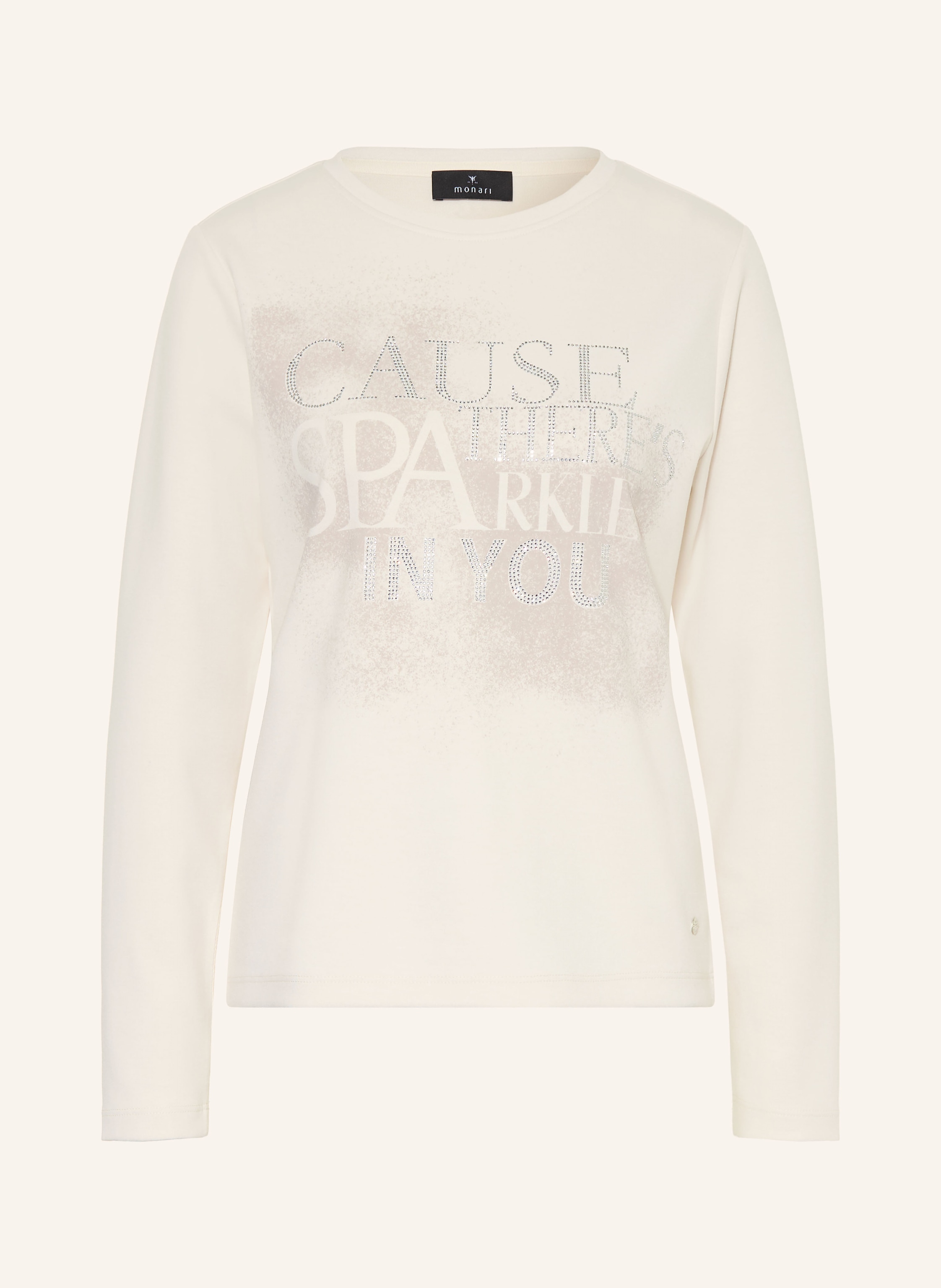 monari Sweatshirt mit Schmucksteinen