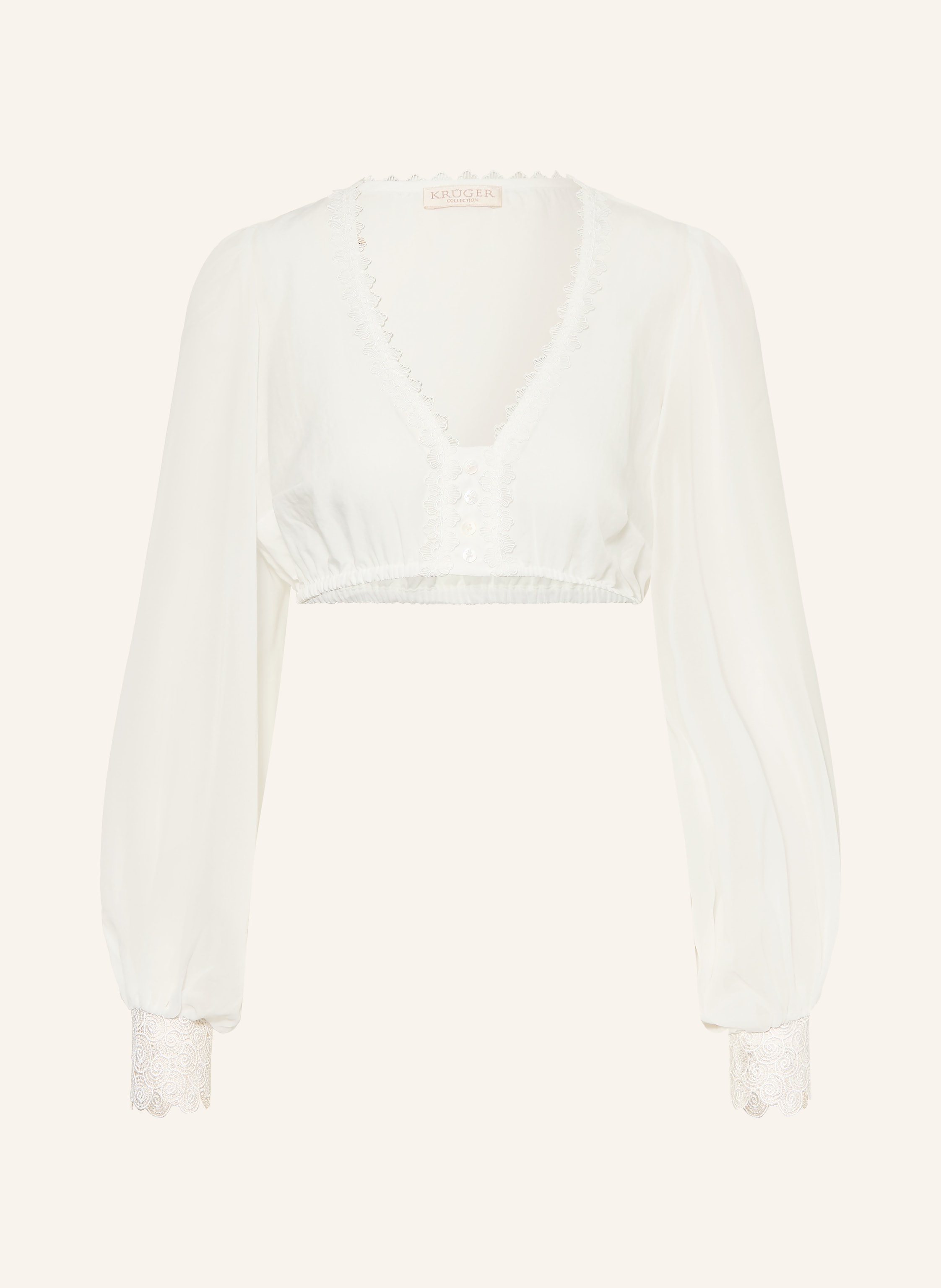 KRÜGER Dirndlbluse HERMINE mit Spitze