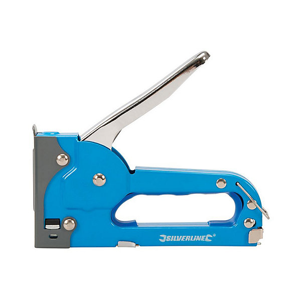 Agrafeuse Manuelle en Acier 4 - 8 mm, Type 53 - Précision et Robustesse pour Bricoleurs - Silverline