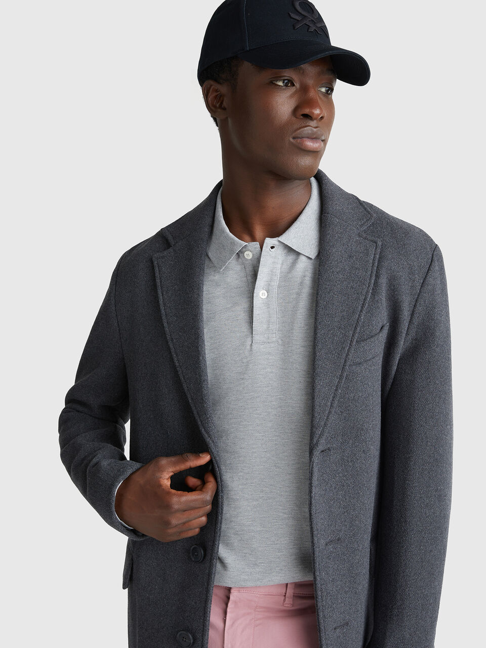 Long sleeve cotton polo