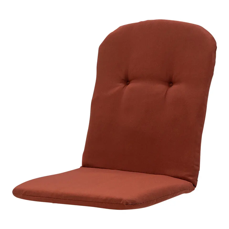 Madison - Kuipstoelkussen Hoge Rug Panama terra - Ca. 96x45 cm - Set van 4