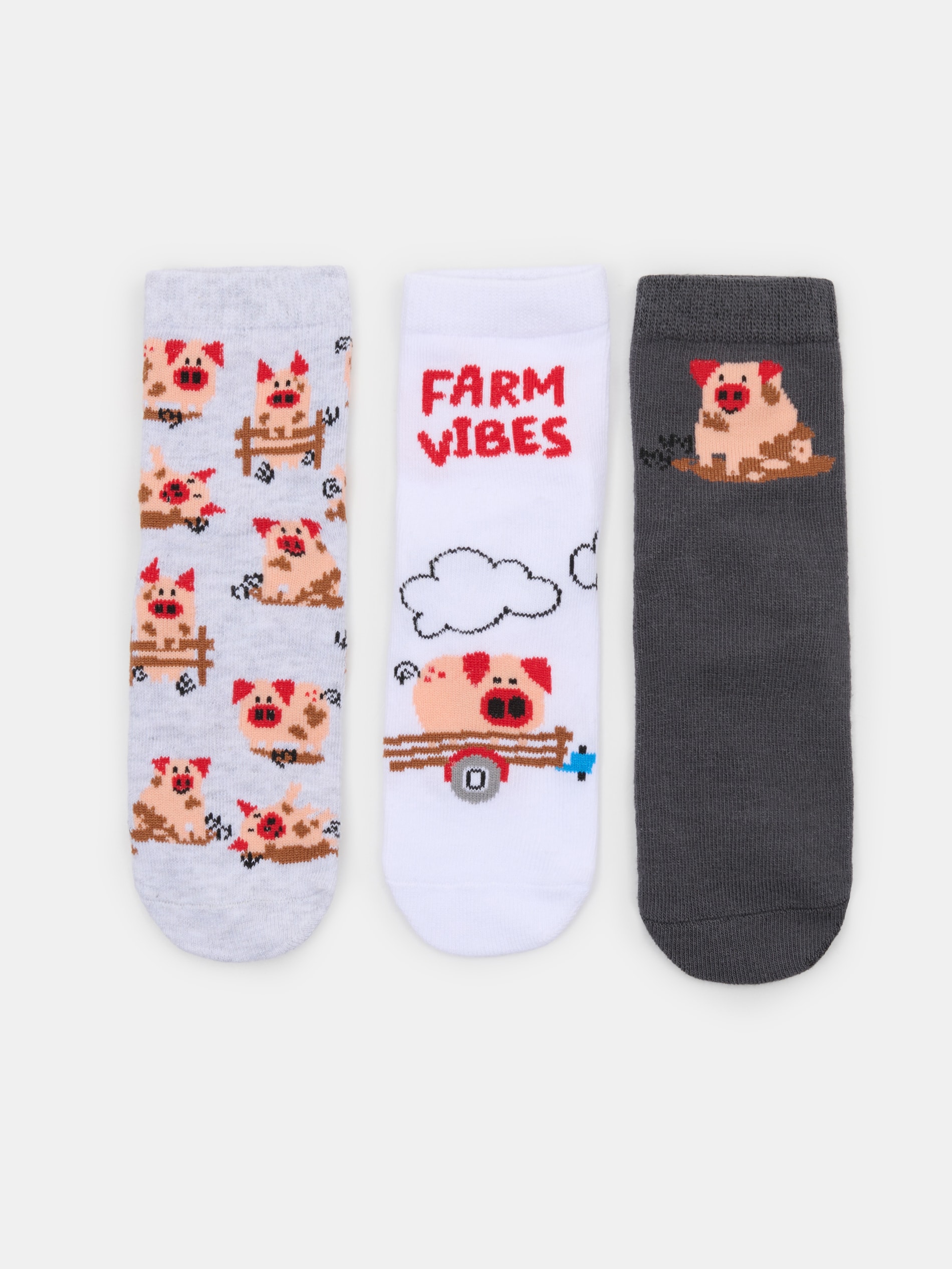 Skarpetki w świnki 3 pack