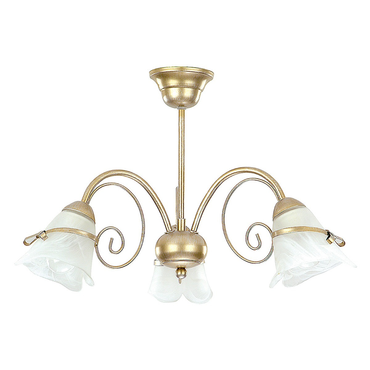Lampa sufitowa złota patyna Kokarda 3xE14x15W wym: 34x58x58 cm Luminex