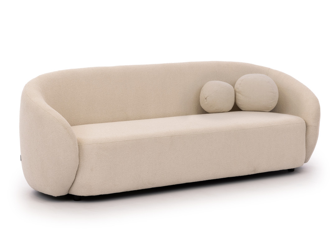 Ropez Bloom sofa 3 osobowa bez funkcji styl BOHO / JAPANDI boucle kremowy
