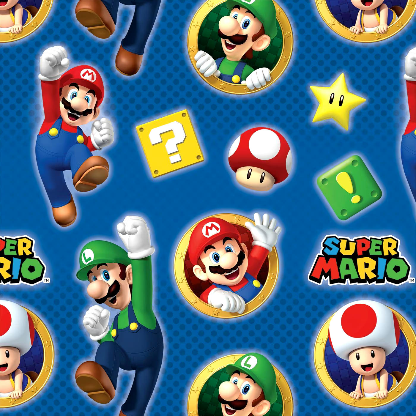 Super Mario Gift Wrapping Paper, 8-ft x 30-in