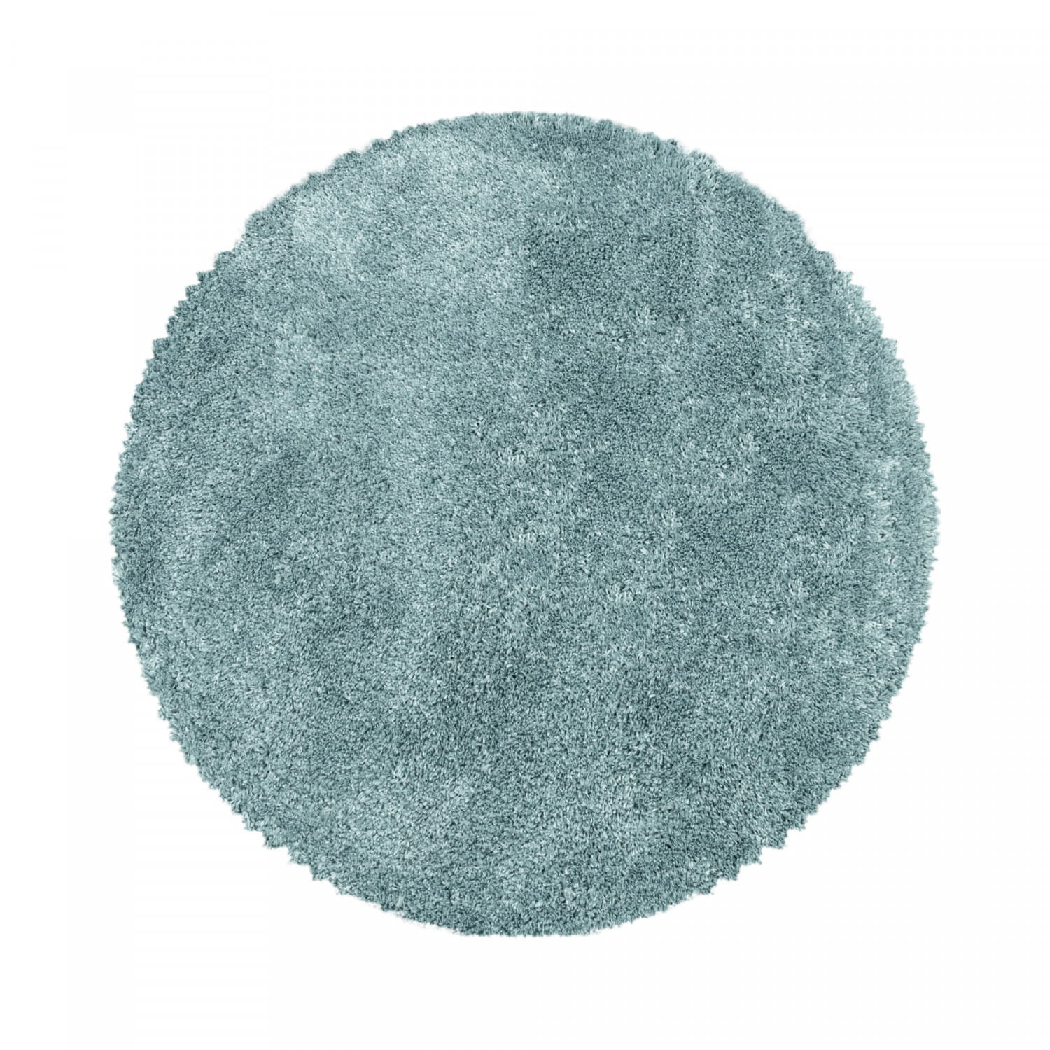 Dywan shaggy Fluffy Super Soft lazurowy 80 cm x 80 cm koło