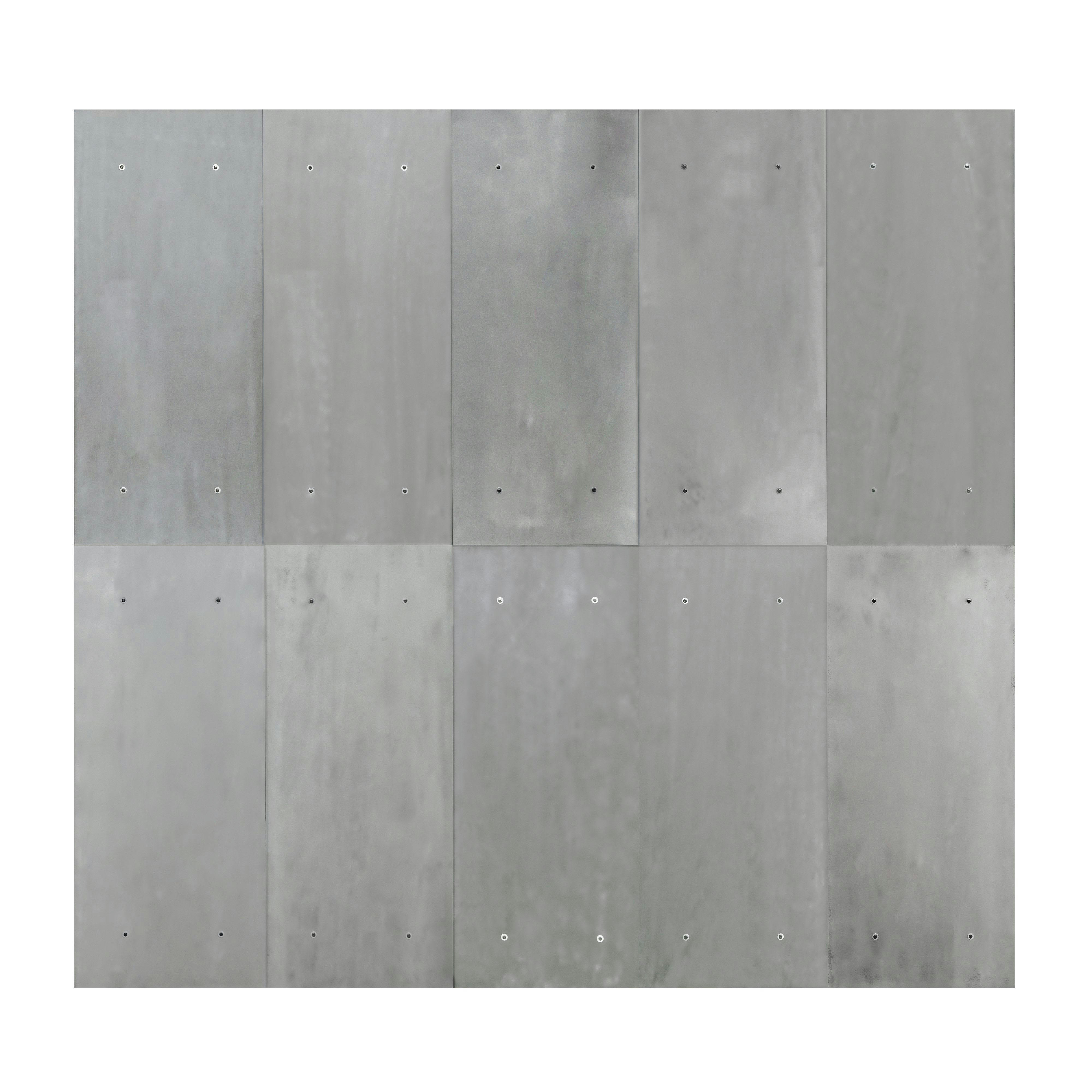 - Papier peint panoramique intissé dalles gris 280x300cm