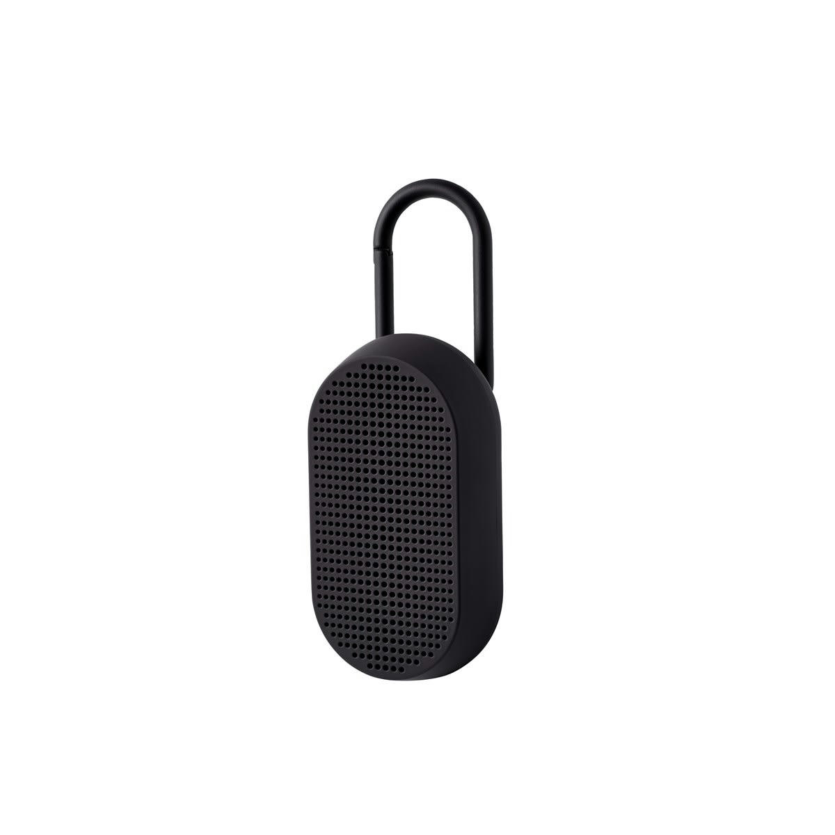 MINO T - Enceinte bluetooth avec mousqueton en ABS noir