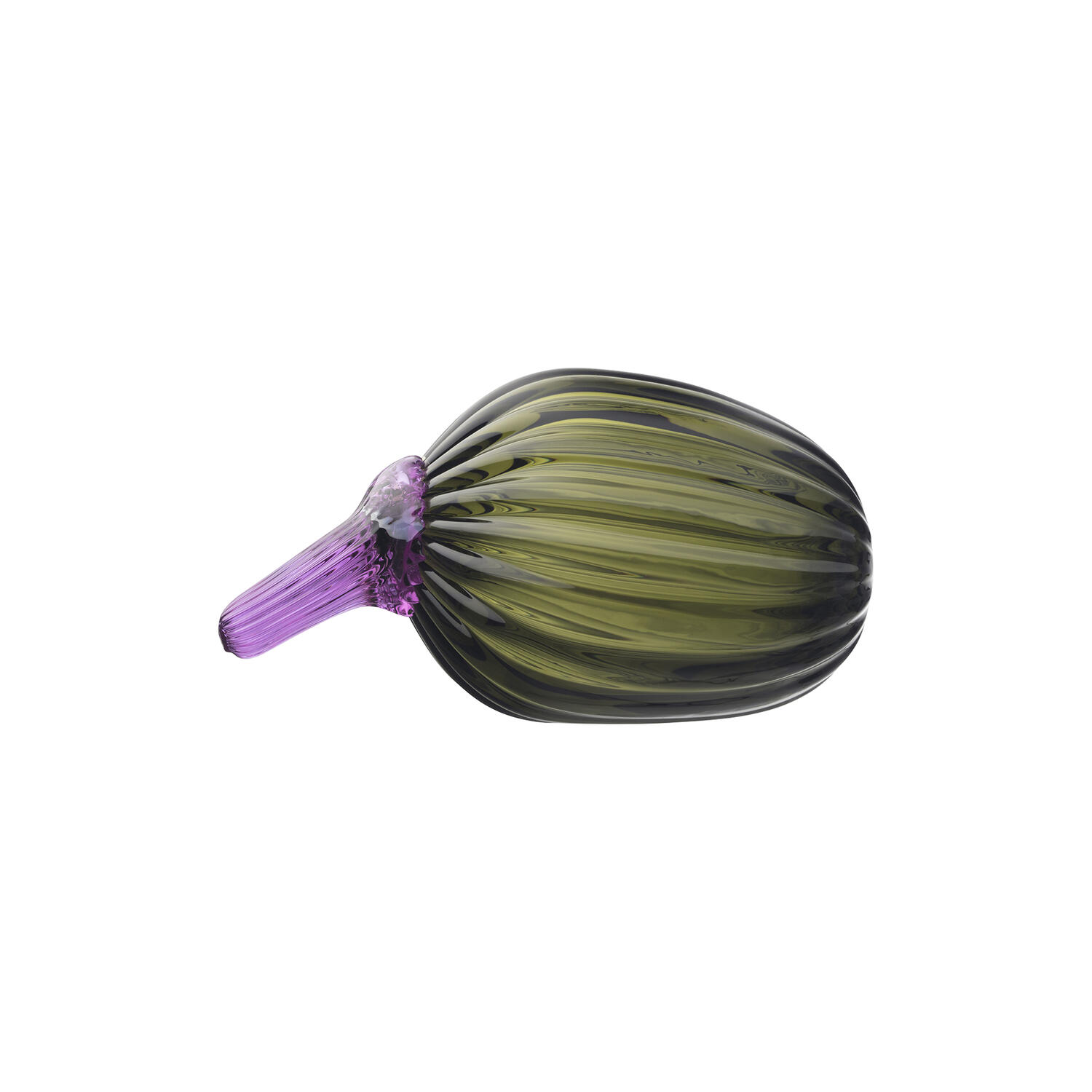 Zucchini glasfigur, moss green