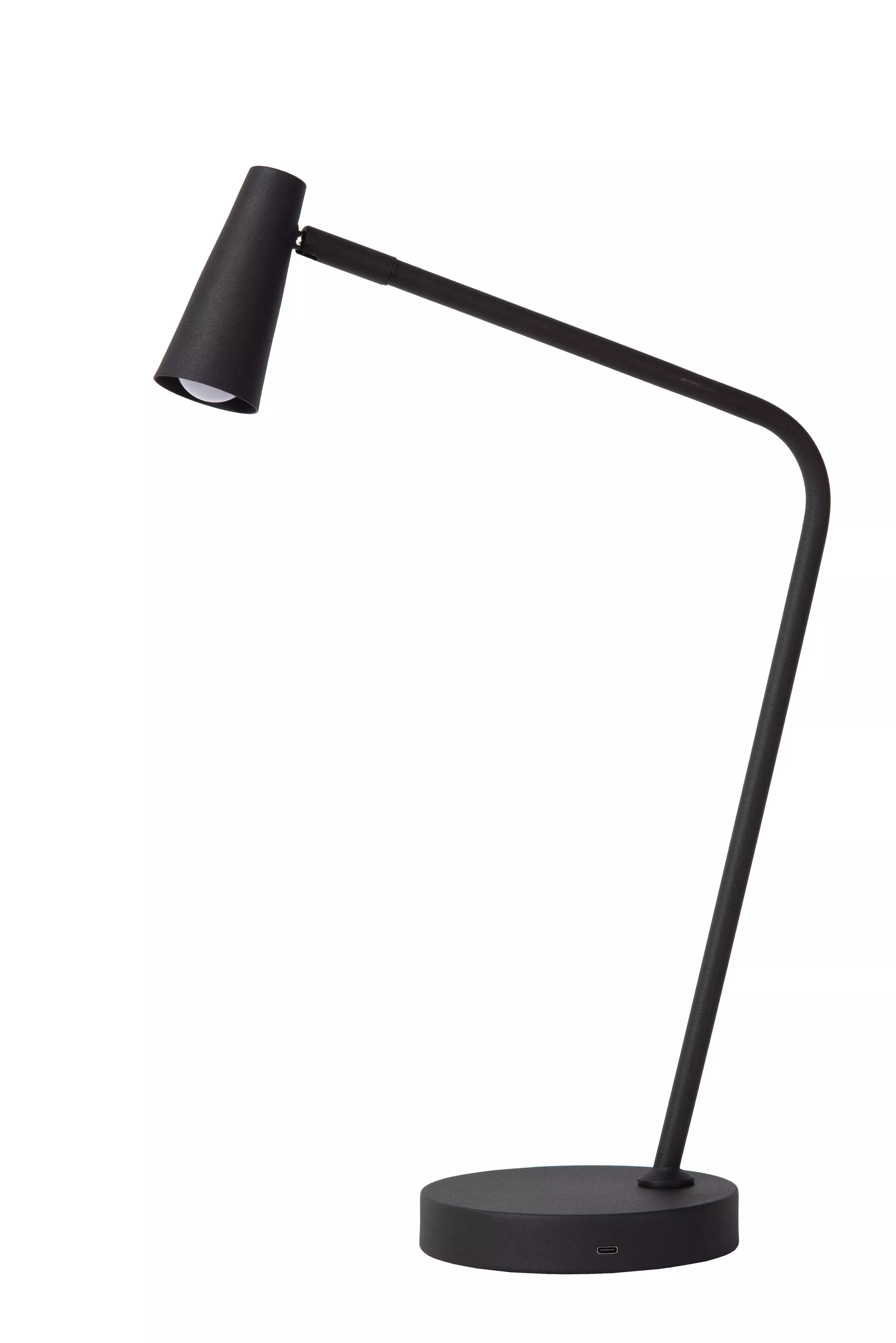Lampka biurkowaStirling czarna LED 3W Ciepła biel wys:47cm Lucide