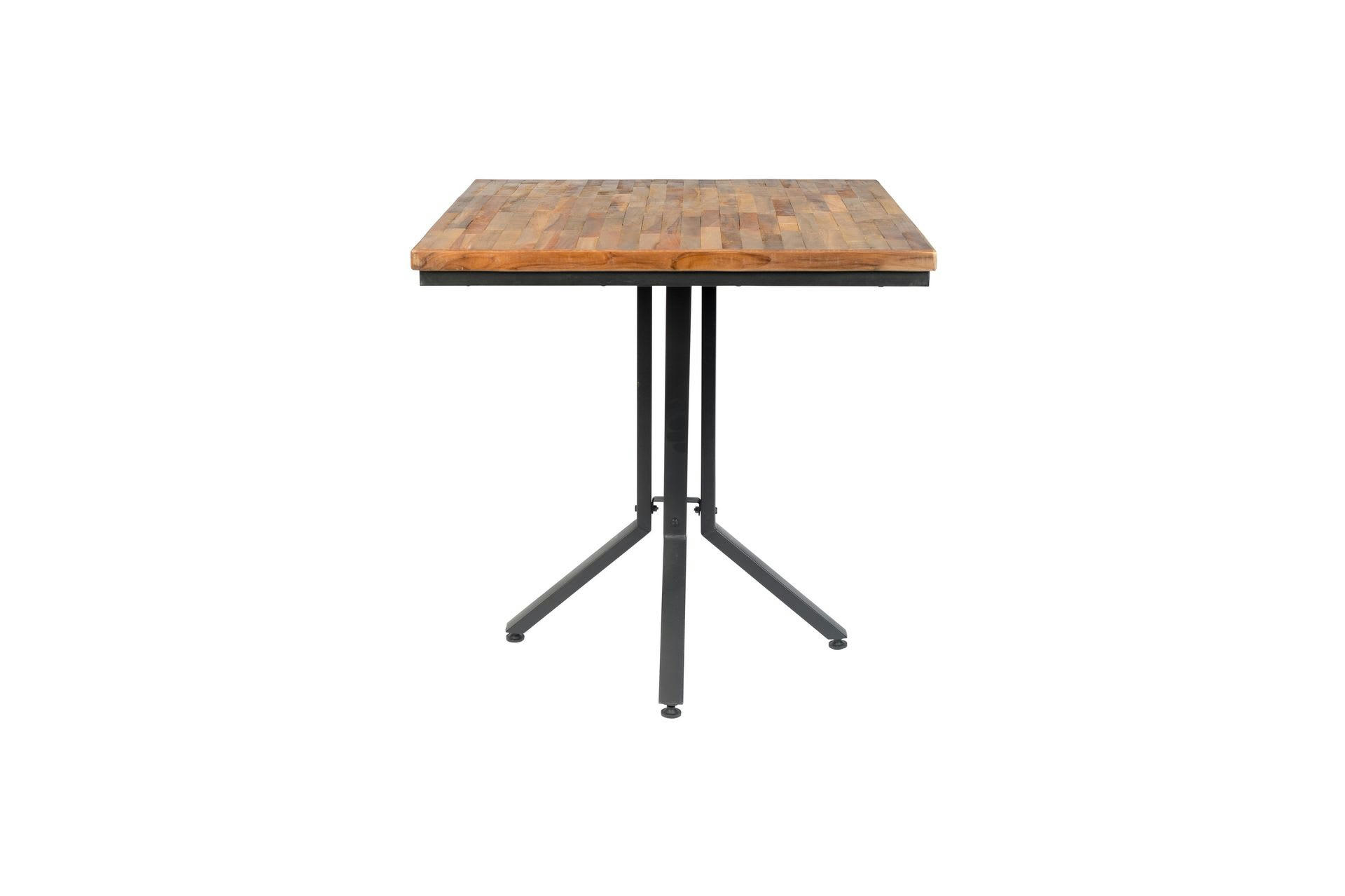 MAZE - Table bistro carrée bois en beige