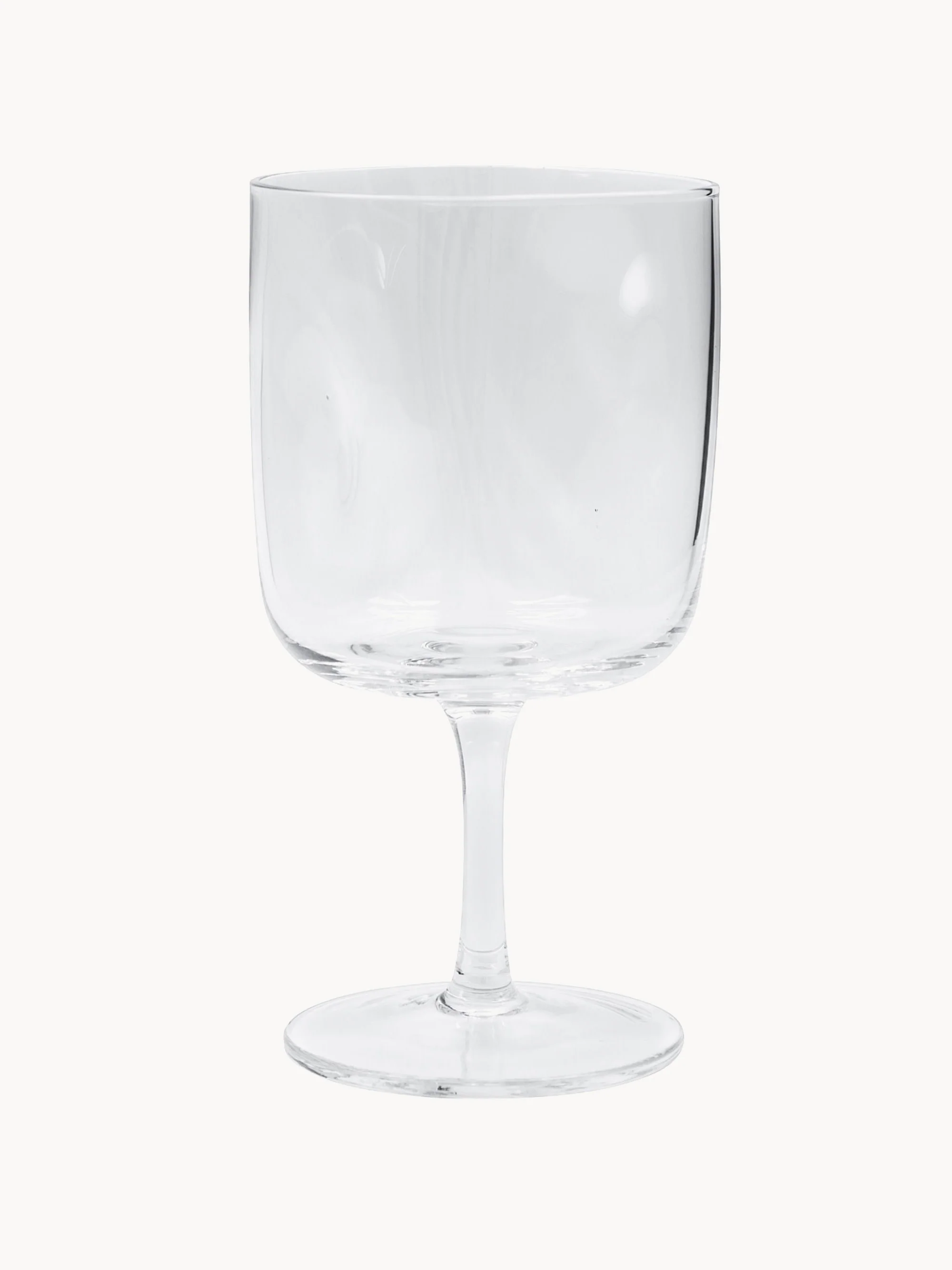 Mundgeblasene Weingläser Sand, 4er-Set