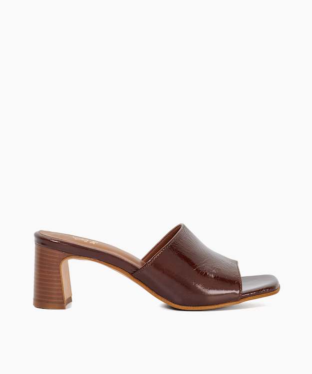 Jule Brown - Open Toe Heel Mules