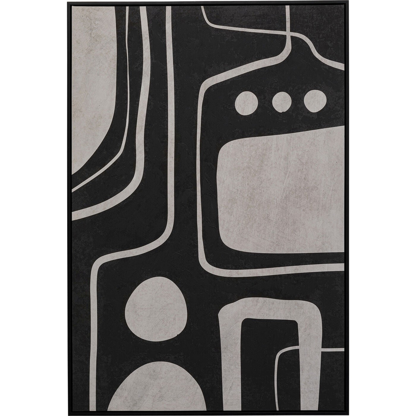 Kare Design Schilderij Artistic 73x113cm zwart