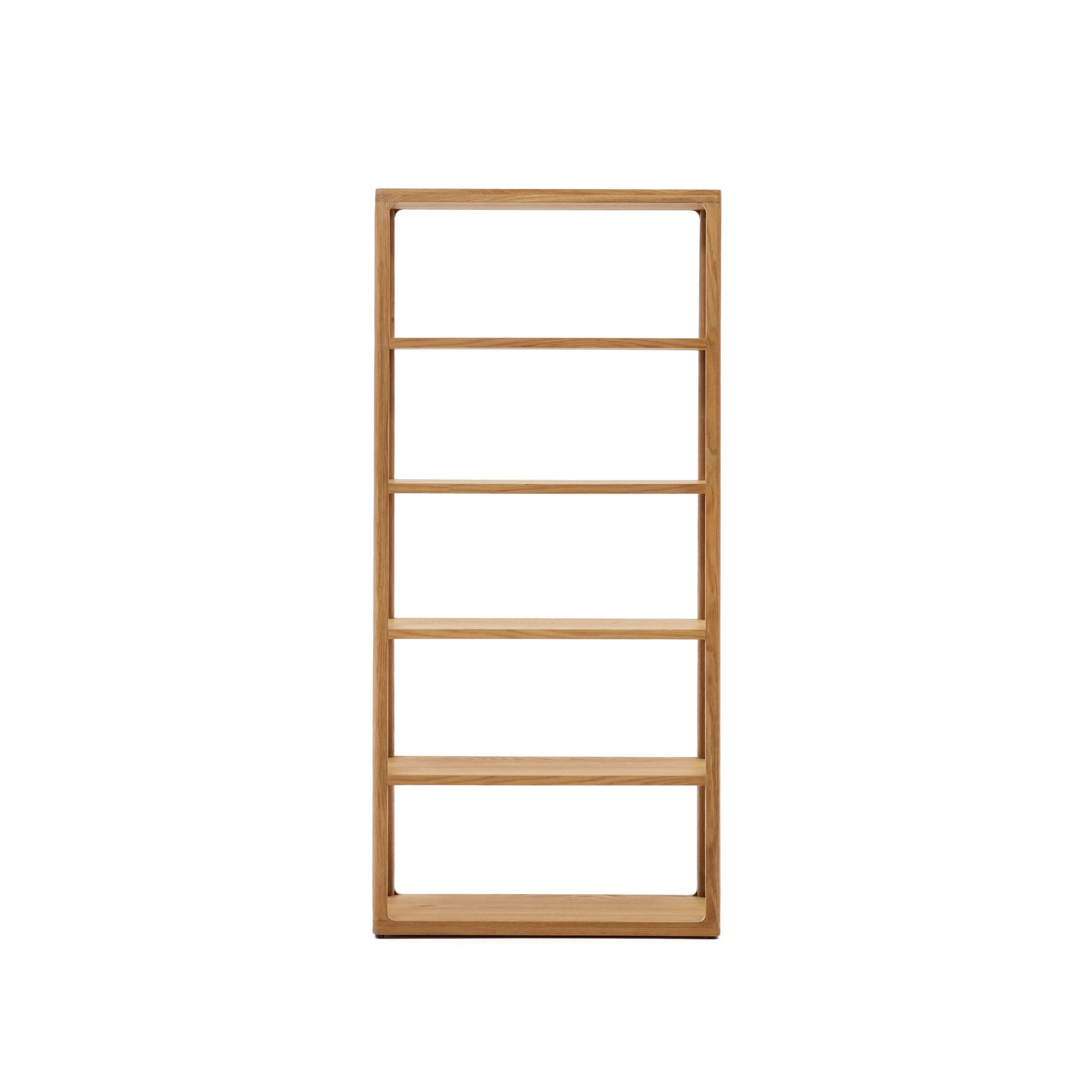 Kave Home - Maymai rekken met massief eiken structuur, 90 x 193 cm