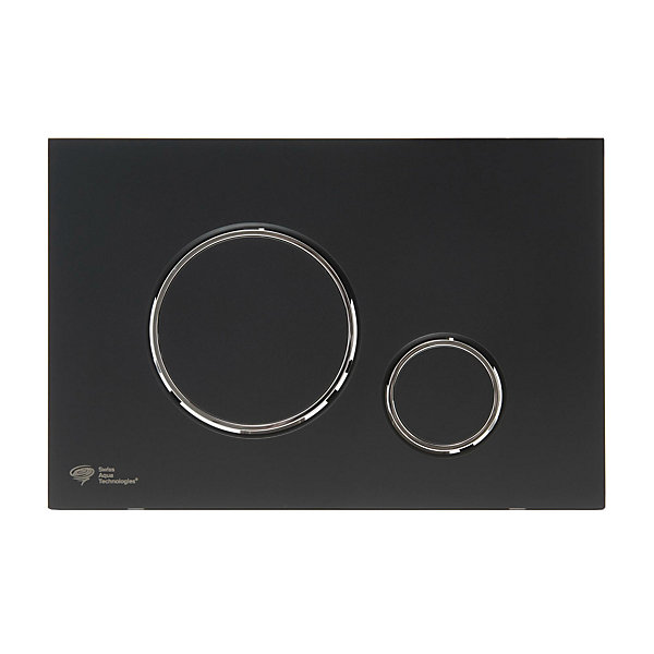 Pack WC bâti-support léger 112 cm ECO 2L Swiss Aqua Technologies   WC suspendu Ceramia   plaque noir mat (STECE14BMT02-FR)