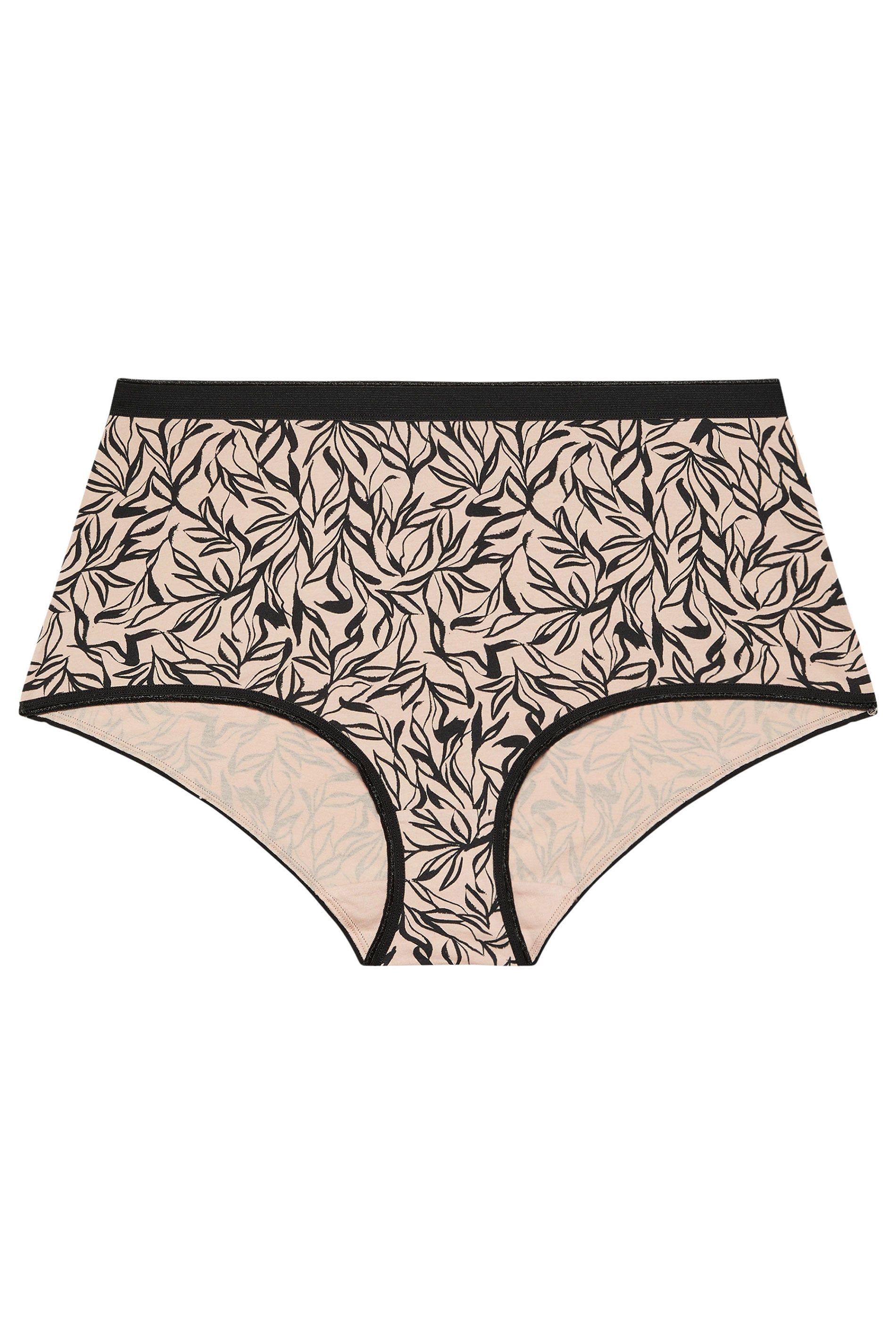 Yours 5 Pack Leaf Print Full Briefs