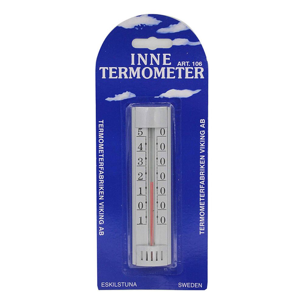INNENDØRSTERMOMETER TERMOMETERFABRIKEN -10 TIL  50 GRADER