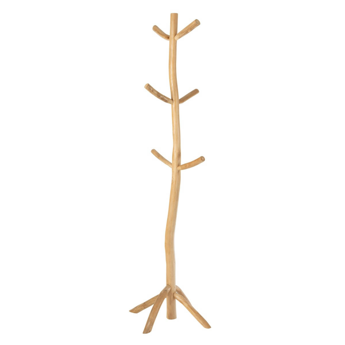 PORTI - Porte-manteau 185cm en bois de frêne clair
